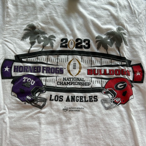 College Football National Championship 2023 TCU Horned Frogs vs Georgia Bulldogs - Picture 2 of 4